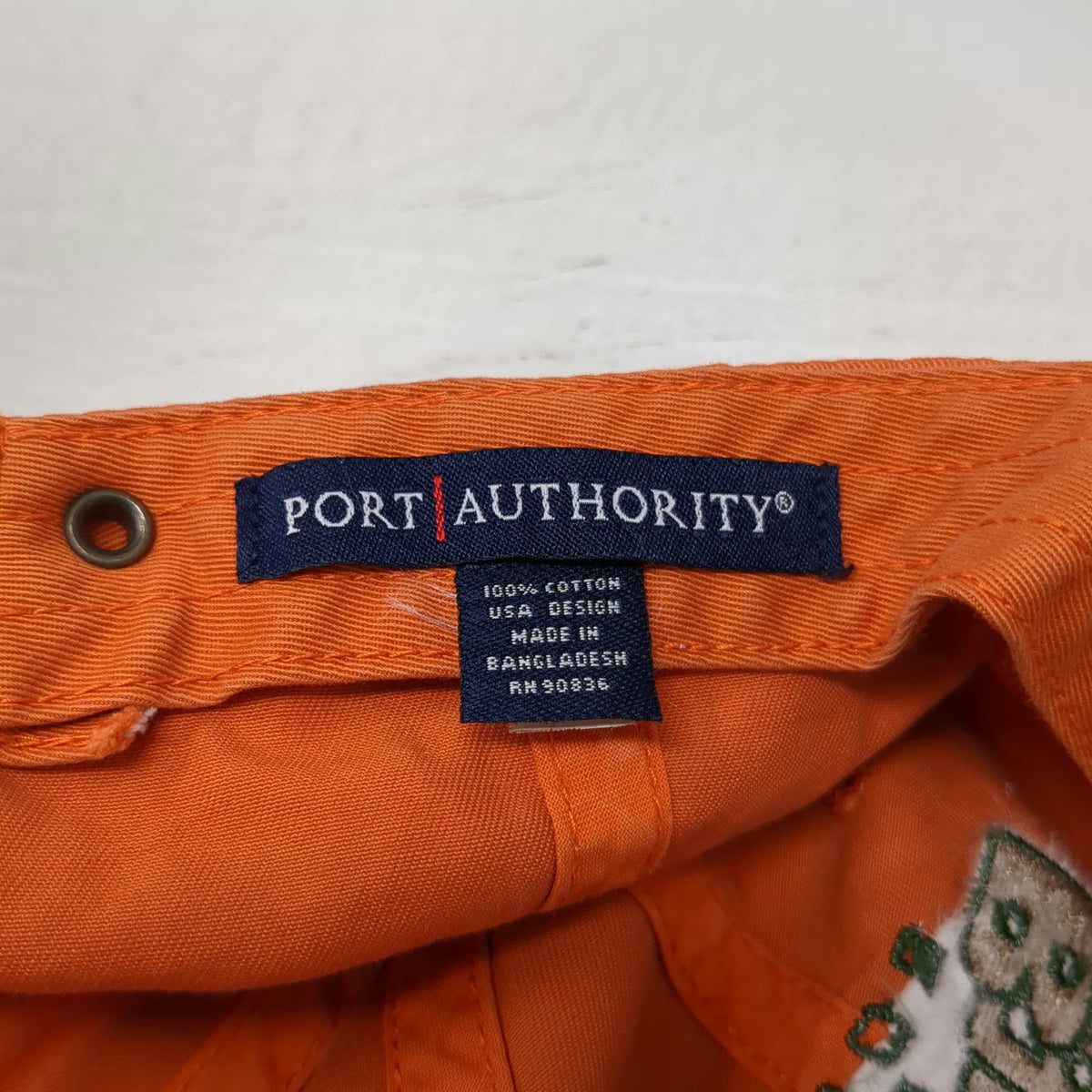 Port Authority Baseball Cap Orange One Size 2005 Barber to Boise YMCA Run Hat
