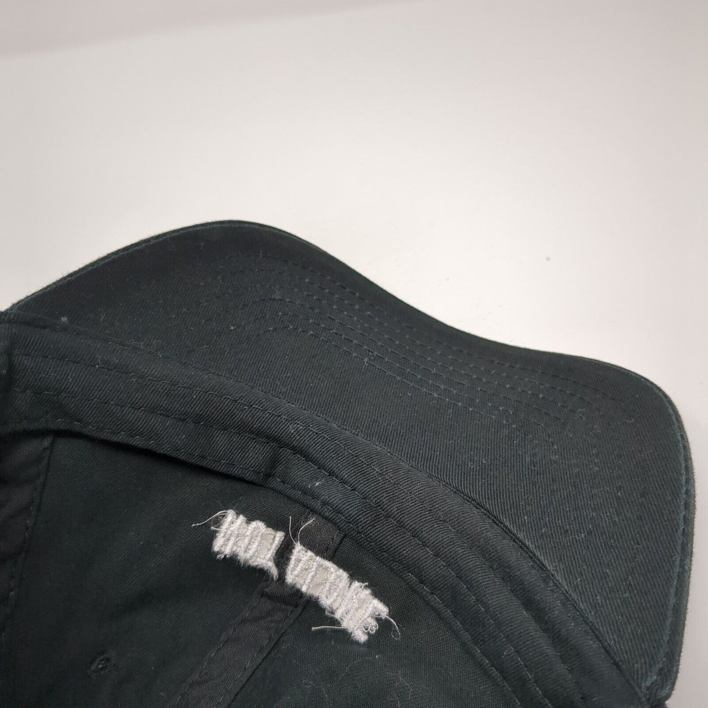 Not Alone YC Slideback Hat Black One Size Adjustable Embroidered 6 Panel Cotton