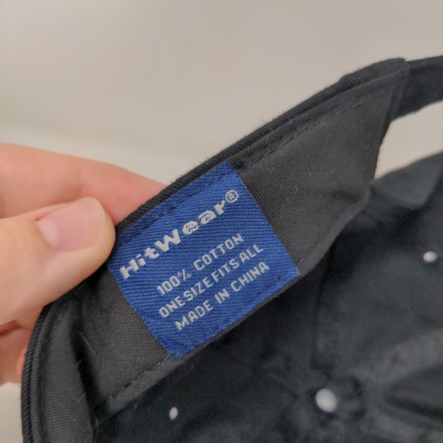 Exclamation Point Slideback Hat Black OSFA Embroidered Adjustable