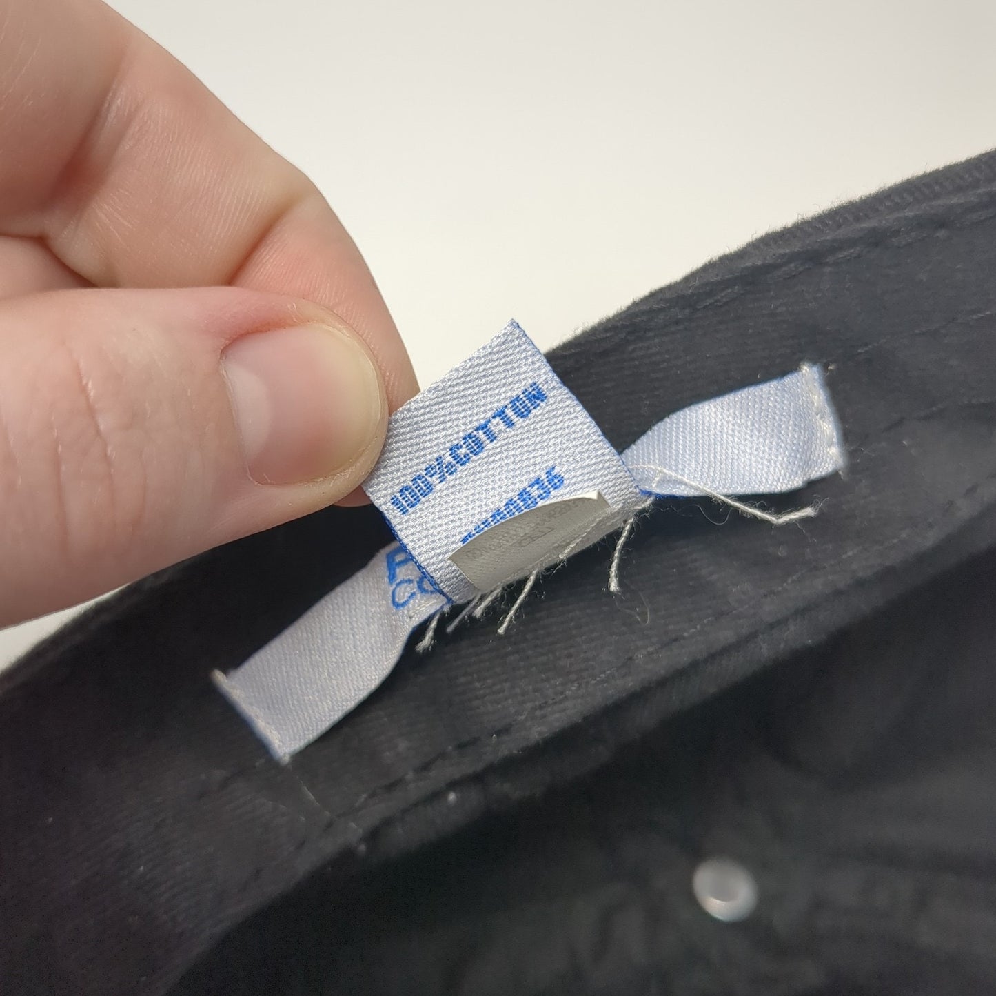 Capricorn Slideback Hat Black One Size Solid Adjustable Port & Company