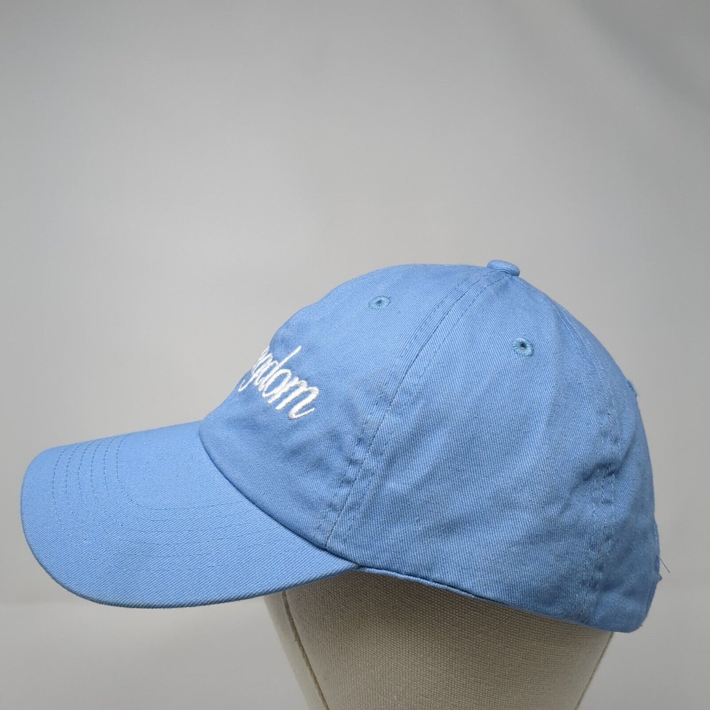 Kingdom Slideback Hat Blue One Size Adjustable Embroidered 6 Panel