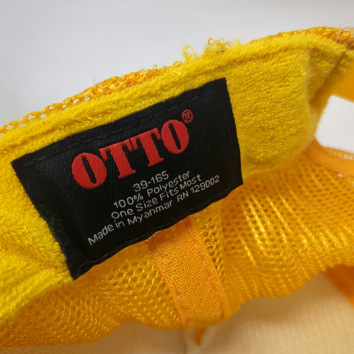 Otto Colorado Trucker Hat Yellow One Size Snapback Glitter Graphic Foam Mesh