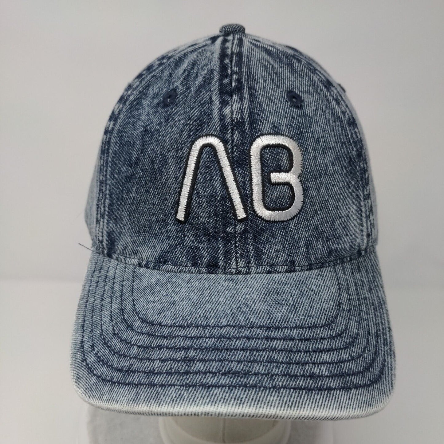 AB Slideback Hat Blue OSFA Adjustable Embroidered 6 Panel Denim Richardson