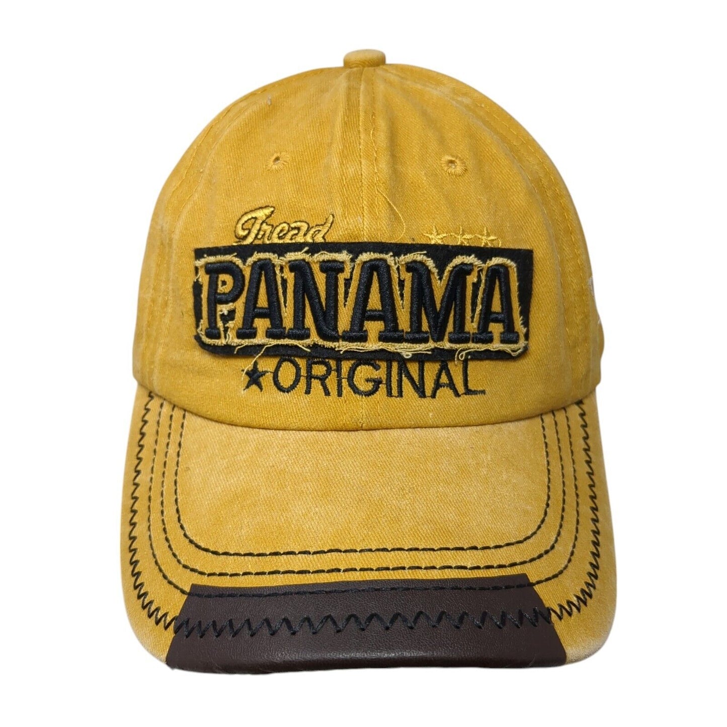 Tread Panama Original Slideback Hat Tan One Size Adjustable Embroidered Cotton