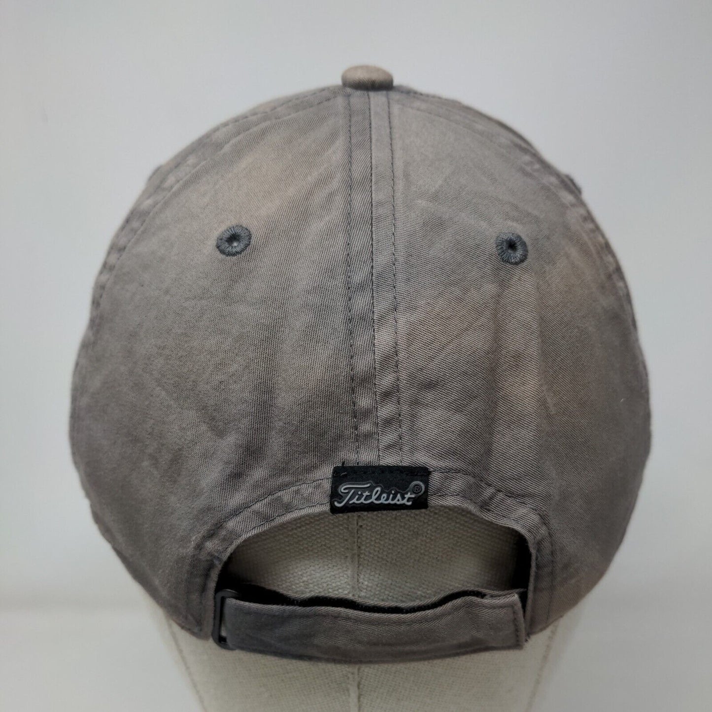 Titleist Strapback Hat Gray One Size Embroidered Adjustable 6 Panel