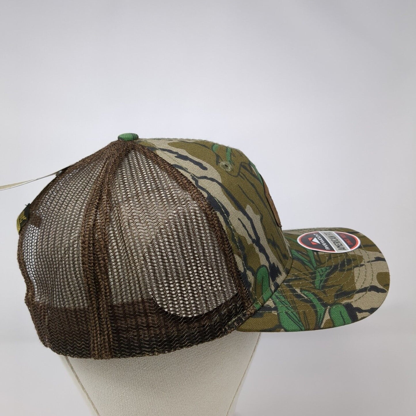 50 Paramount Snapback Trucker Hat Camouflage OS Adjustable Mossy Oak W/Tags