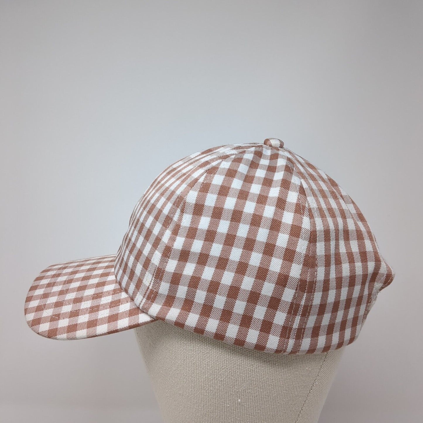 Rubi Slideback Hat Multicolor One Size Adjustable Gingham 6 Panel Blank