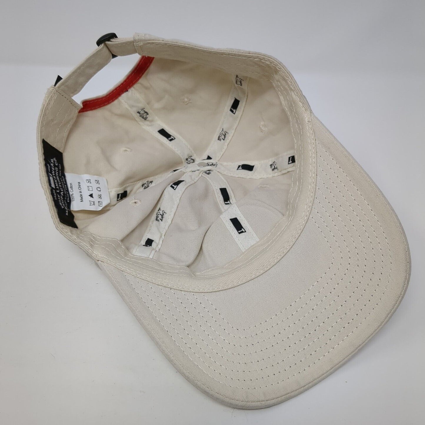Rose Logo Patch Slideback Hat Tan One Size Adjustable True 6 Panel
