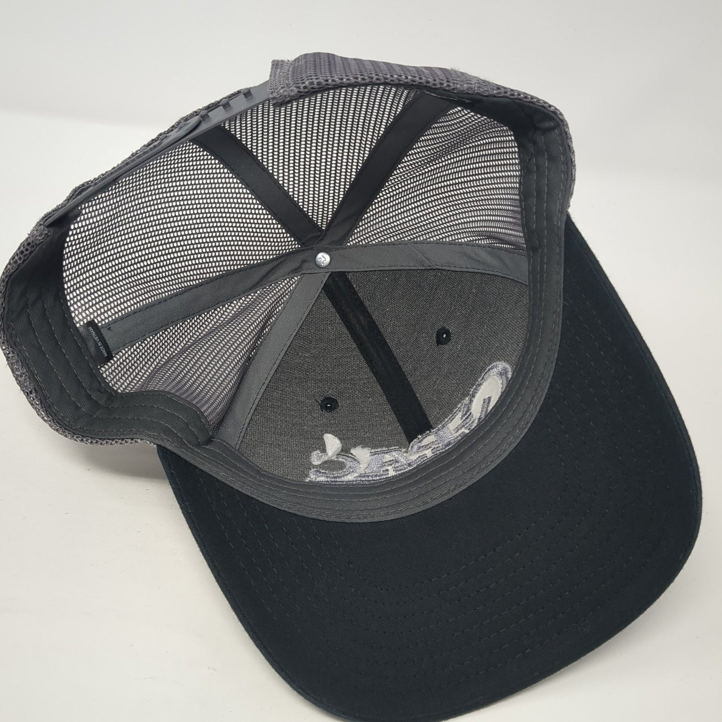 Q-PAC Logo Snapback Mesh Back Trucker Hat Black One Size Richardson