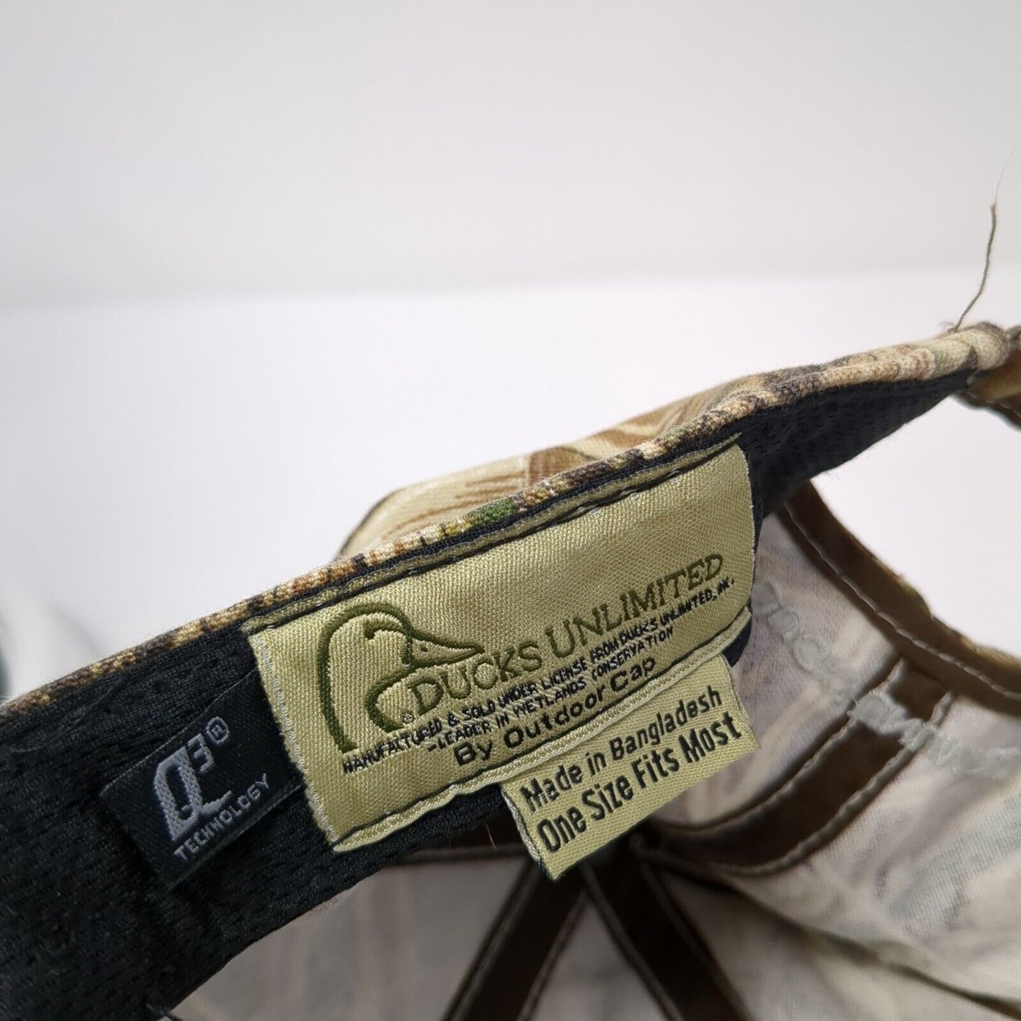 Ducks Unlimited Slideback Hat Camouflage OS Adjustable Embroidered Outdoor Cap