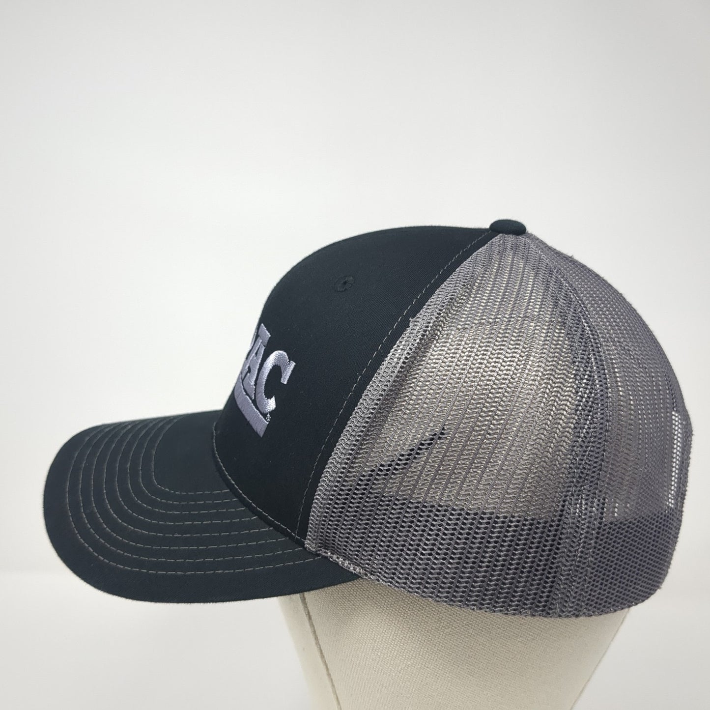 Q-PAC Logo Snapback Mesh Back Trucker Hat Black One Size Richardson