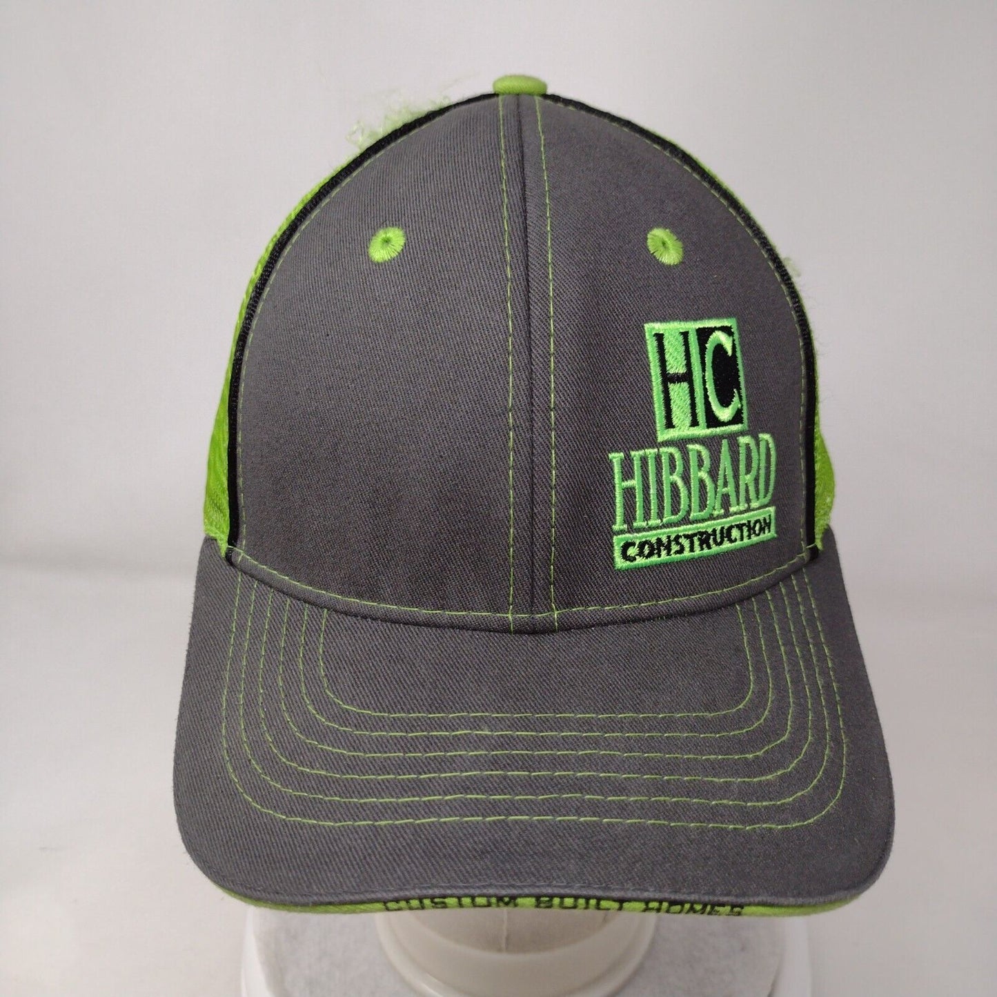 HC Hibbard Construction Strapback Trucker Hat Multi OSFA Mesh Back