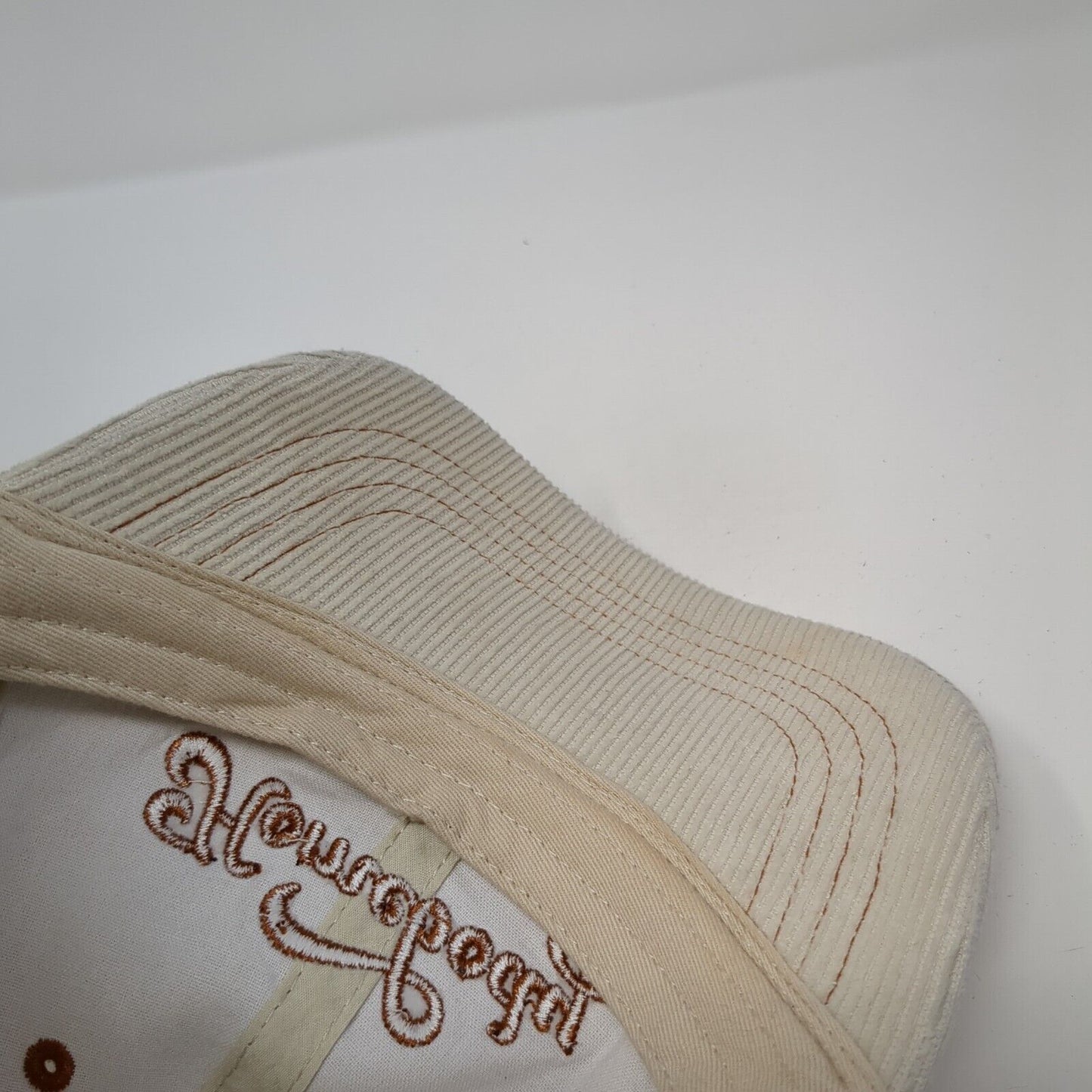 Homebody Slideback Hat Tan One Size Corduroy Adjustable Embroidered