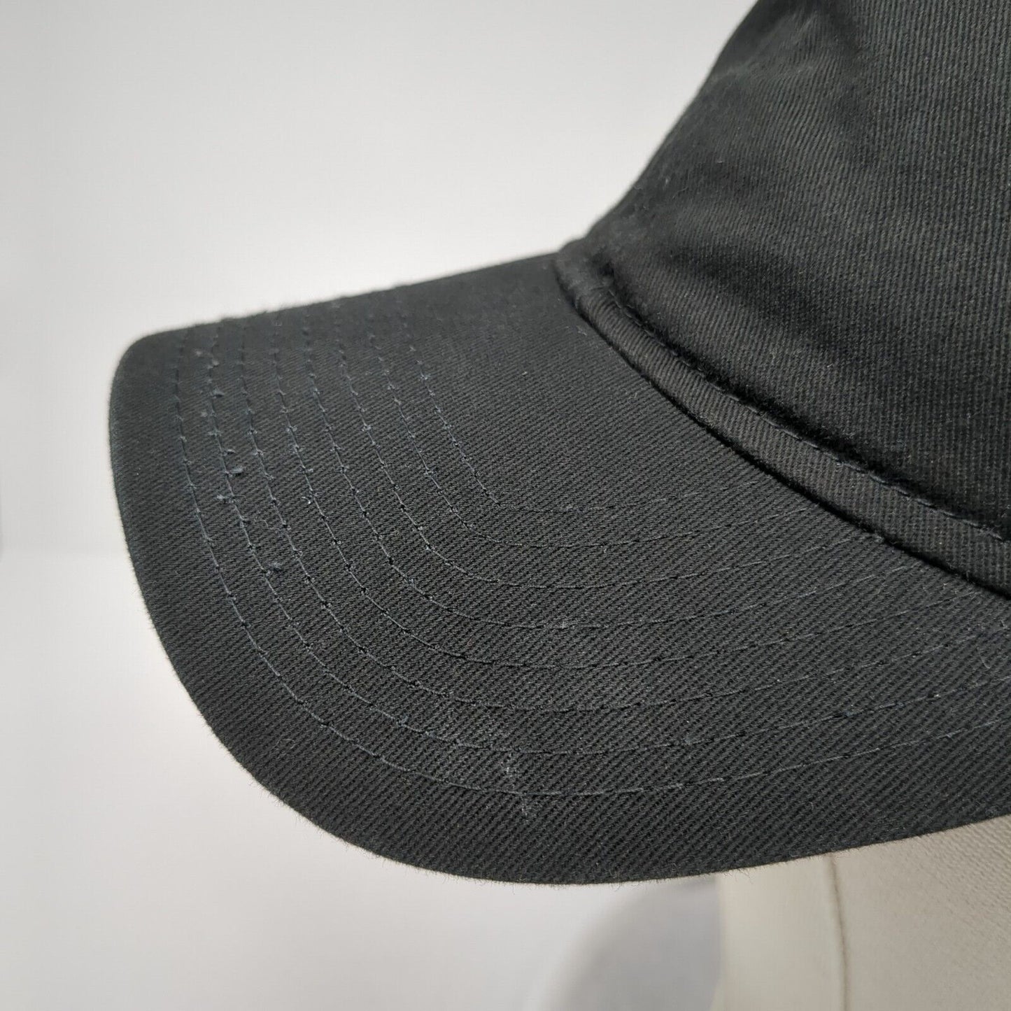 New Era Slideback Hat Black One Size Adjustable Embroidered 9Twenty 6 Panel