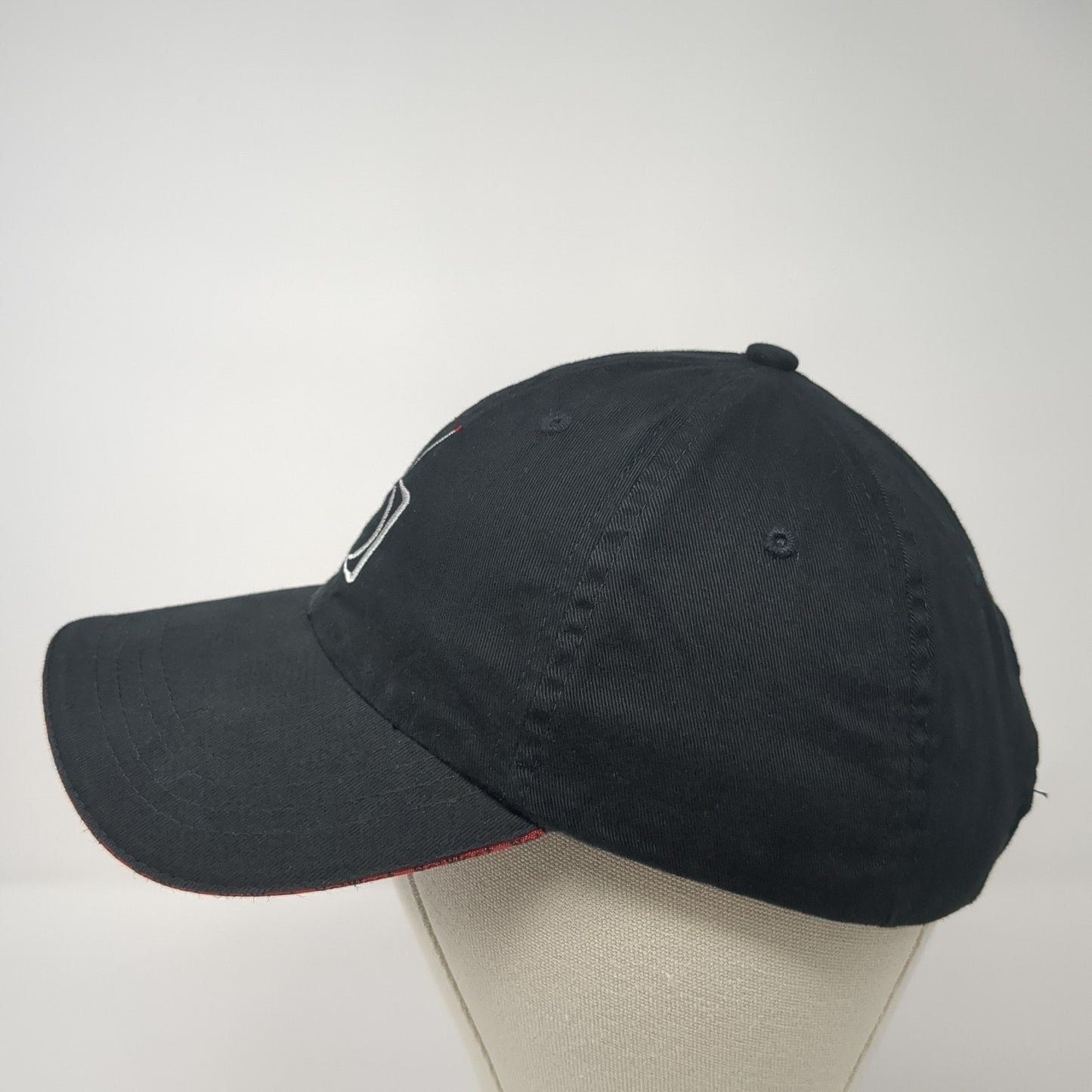 Net West TV Strapback Baseball Cap Black One Size Adjustable Embroidered 6 Panel