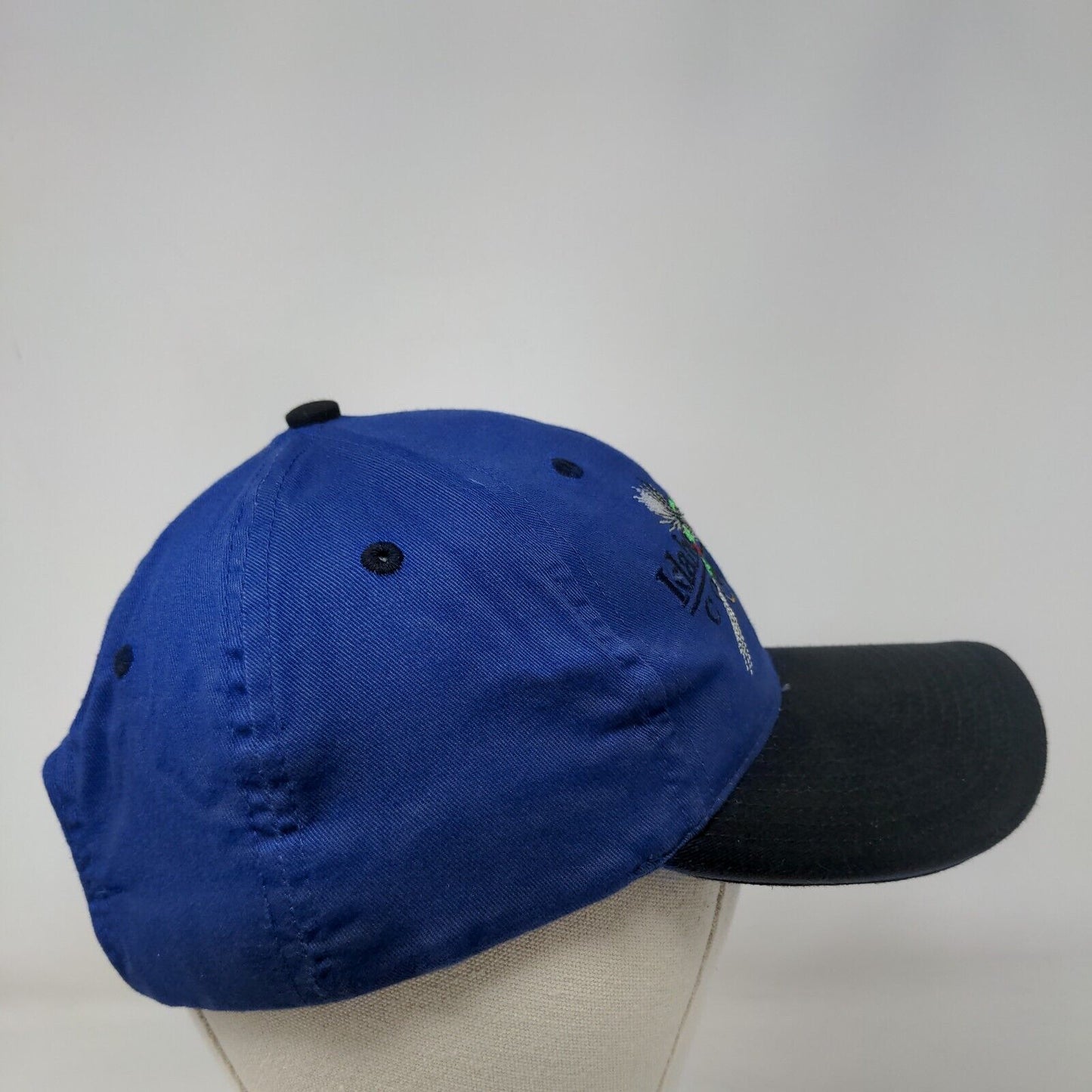 Idaho Concrete Company Slideback Hat Blue One Size Embroidered Colorblock