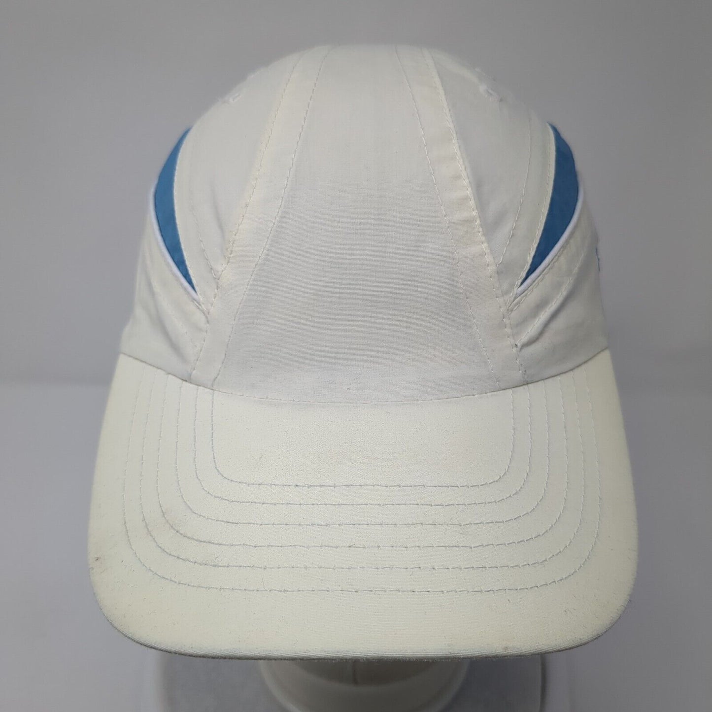 Cancun Slideback 5 Panel Cap White One Size Adjustable Embroidered Invasion