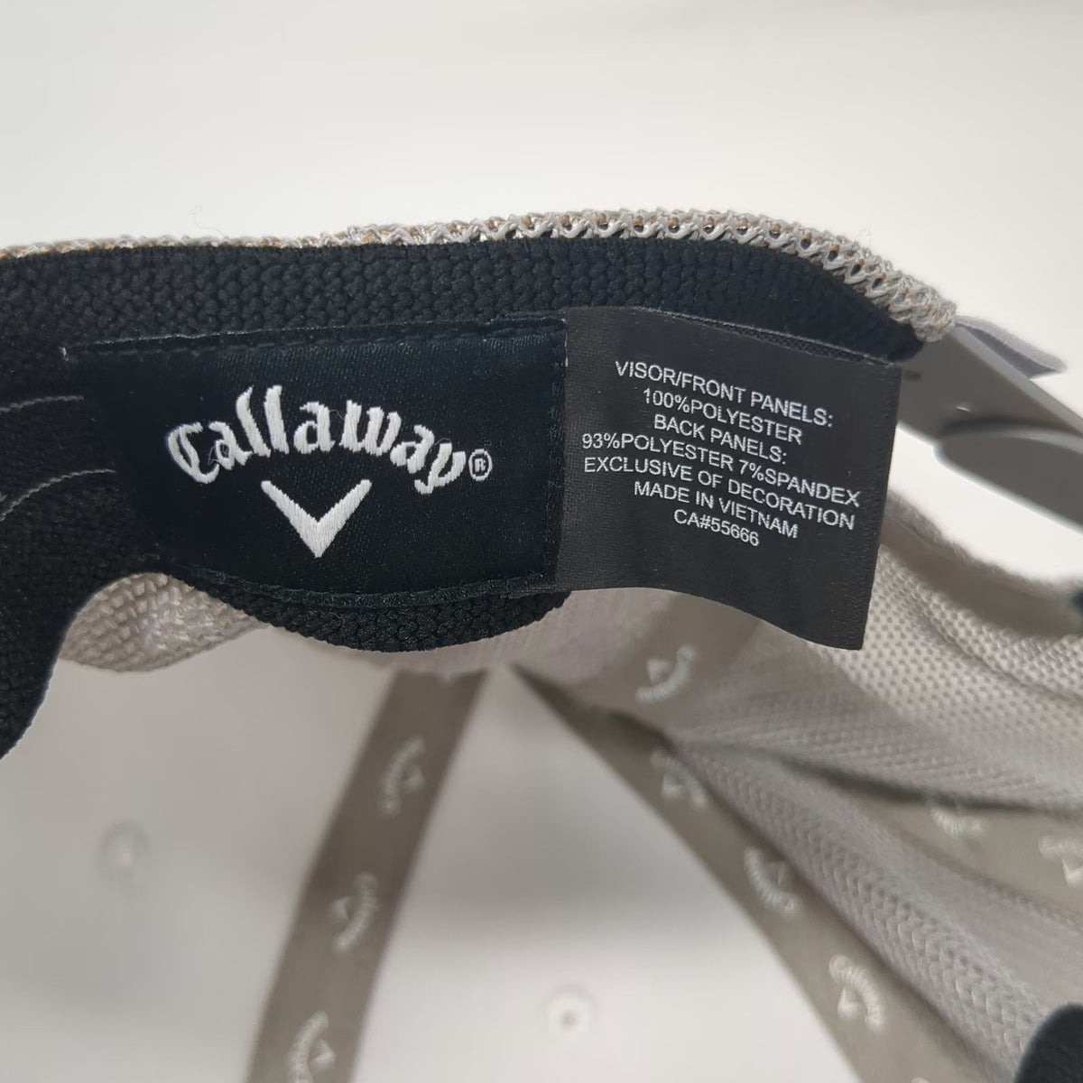 Callaway Trucker Hat White One Size Snapback Mesh Golf Performance Gear Patch