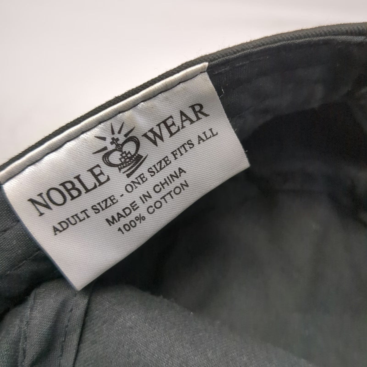 Noble Wear Army Cap Black One Size Yellowstone Paisley Embroidery Cotton Hat