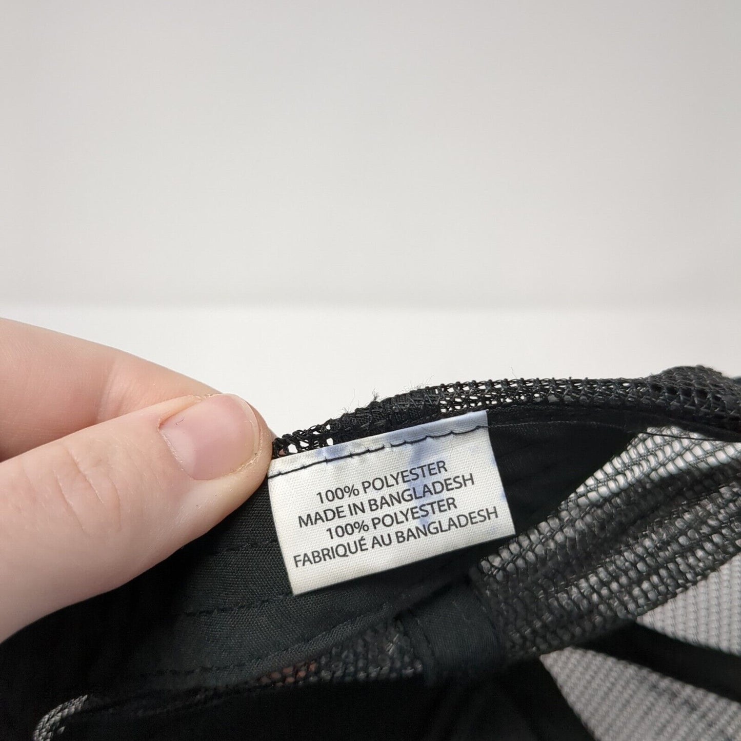 Fifty AF Snapback Trucker Hat Black One Size Adjustable Mesh Back Rope Polyester