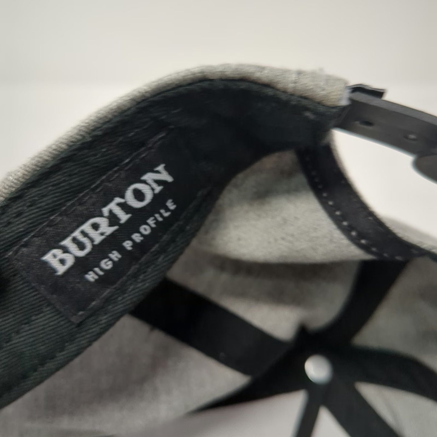 Burton 5 Panel Gray One Size Mountain Sunset Patch Snapback Hat High Profile