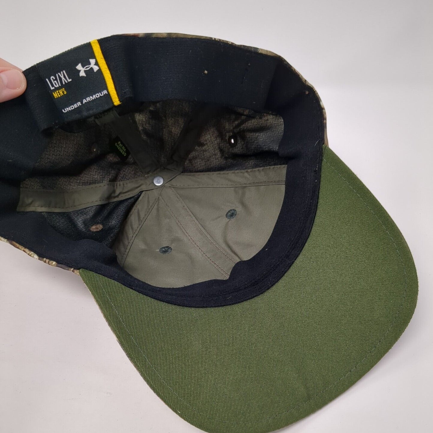 Under Armour Fitted Hat Camo L/XL Stretch Embroidered Hunting Outdoor
