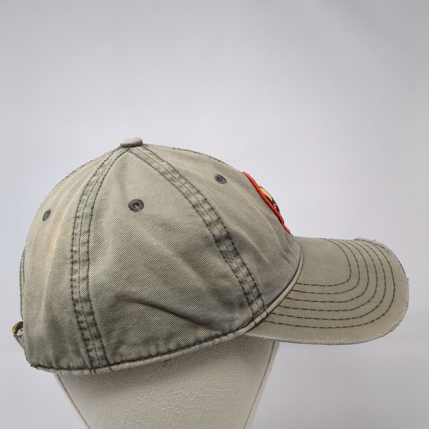 Willis Tower Chicago Old Guys Rule Slideback Hat Tan OS Adjustable Distressed