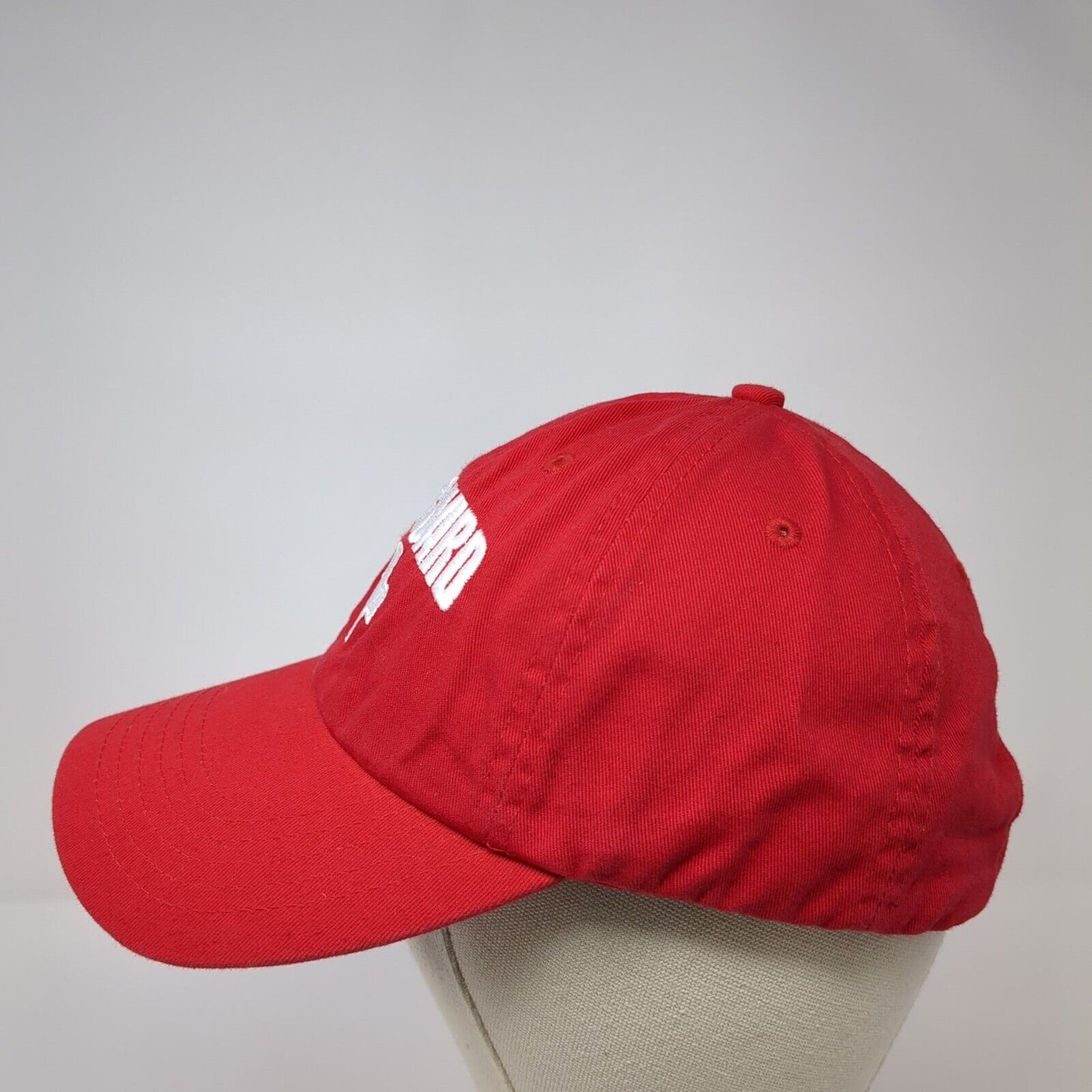 Lifeguard Slideback Hat Red One Size Adjustable Embroidered Vented Holes