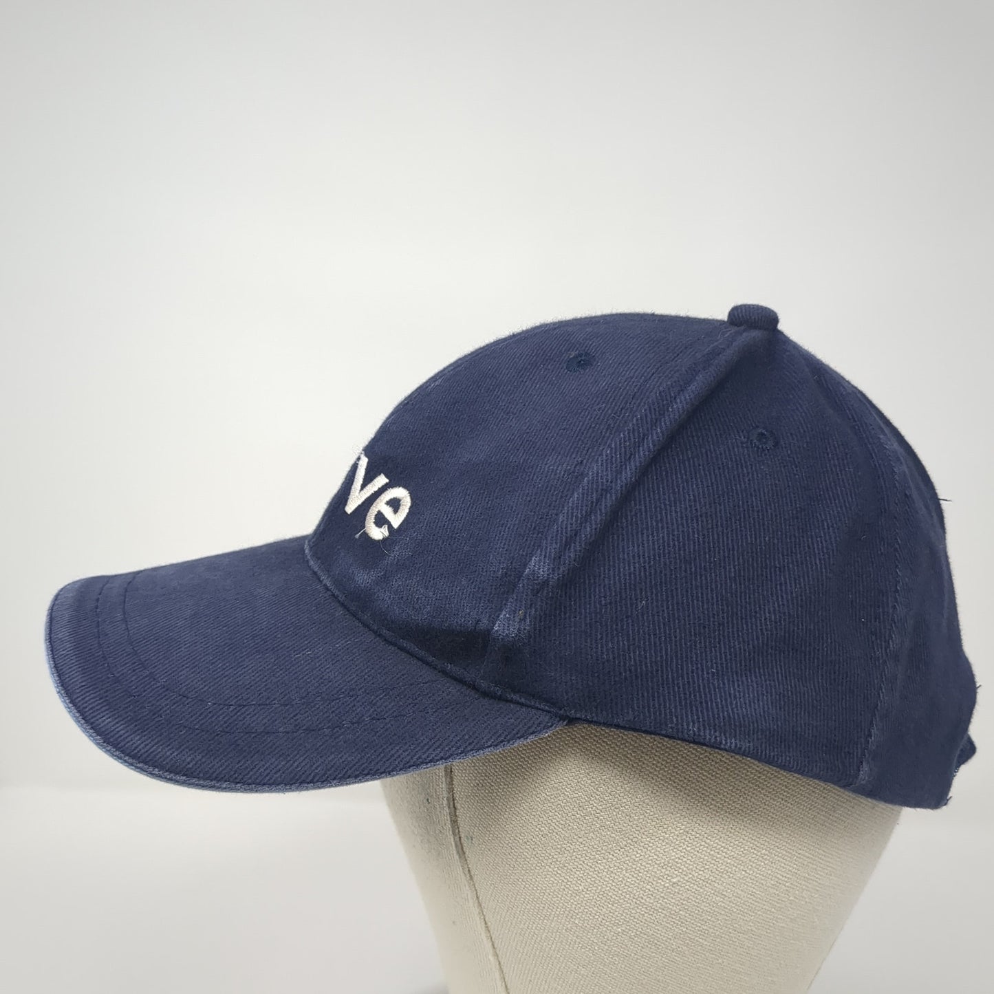 Drive Strapback Hat Blue One Size Adjustable Embroidered Solid 6 Panel