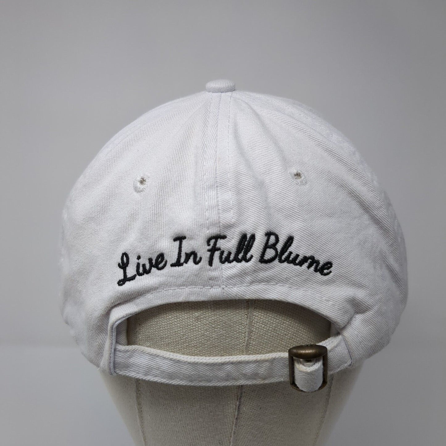 Blume Honey Water Slideback Baseball Cap White One Size Adjustable Embroidered