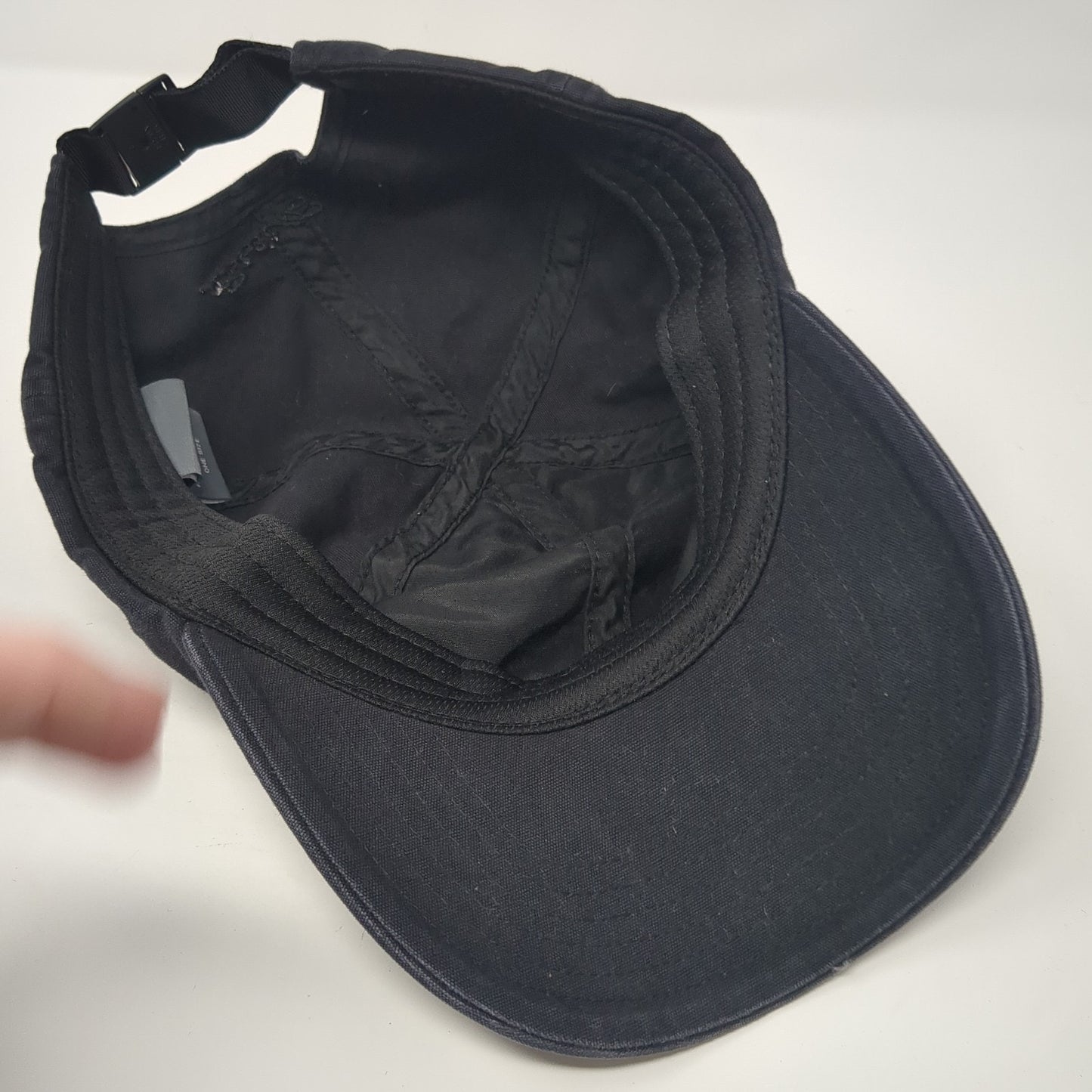 Eddie Bauer Strapback Hat Black One Size Adjustable Embroidered Outdoor