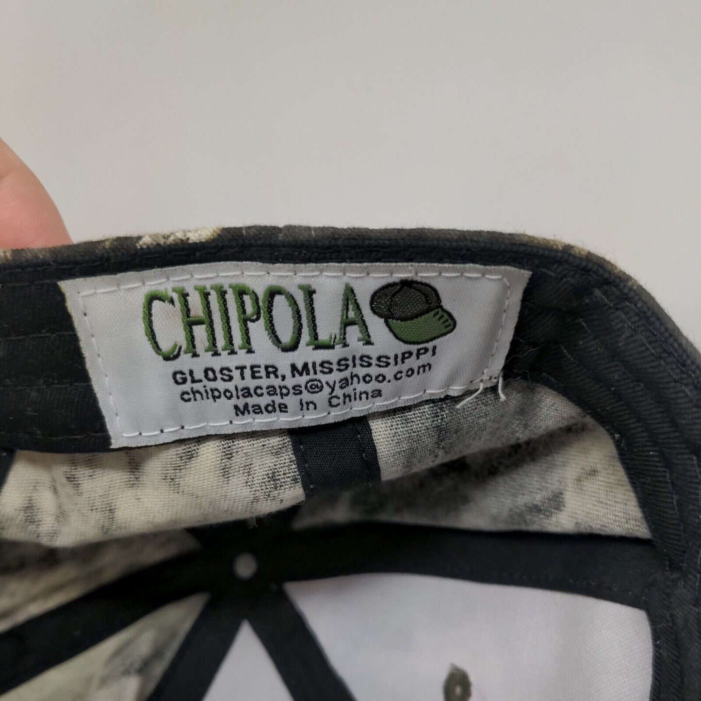 Capitol Hardware Strapback Hat Camo One Size Adjustable Chipola