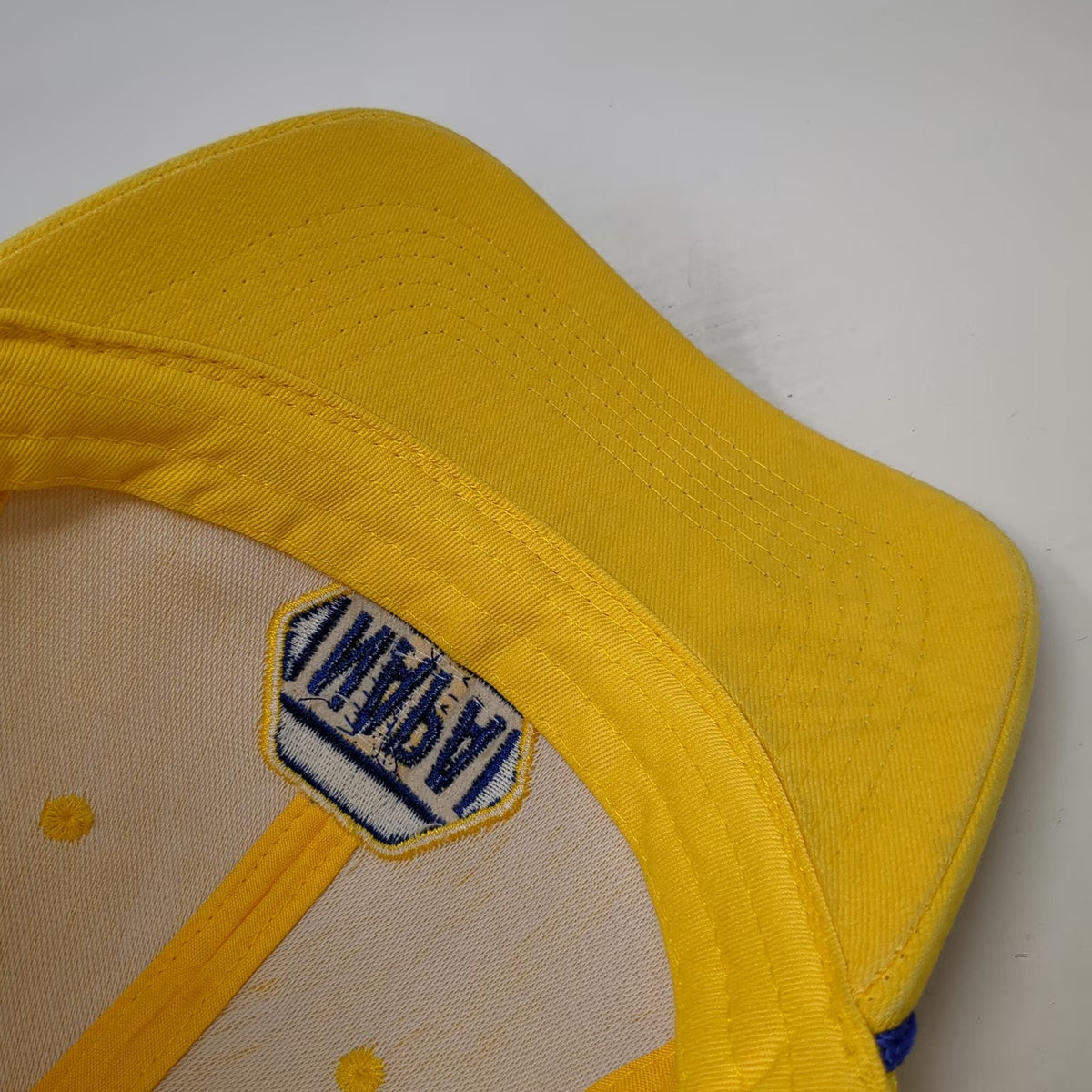 NAPA Parts Baseball Cap Yellow One Size 100th Anniversary Mesh Back Rope Hat