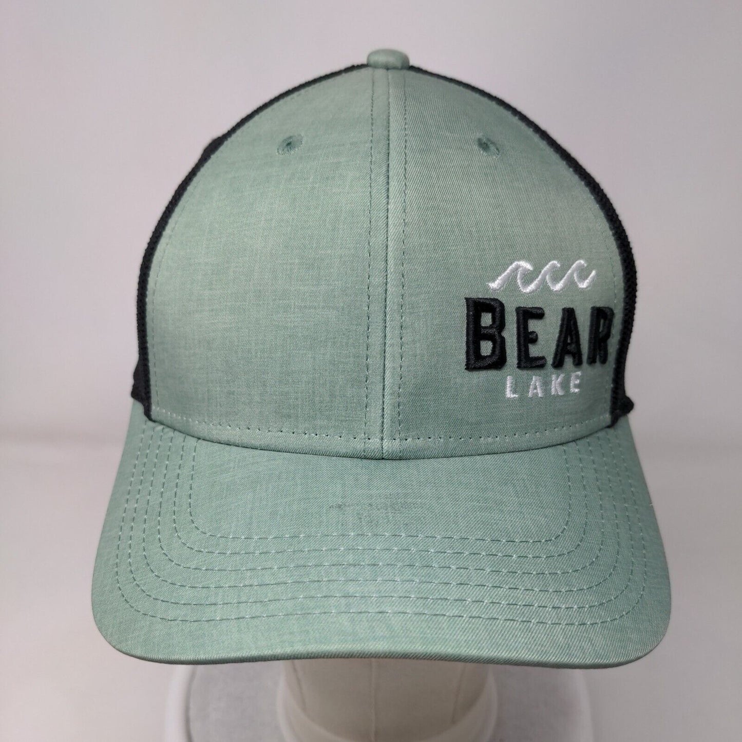 Bear Lake Fitted Trucker Hat Multicolor S/M Breathable Mesh Back 6 Panel Legacy
