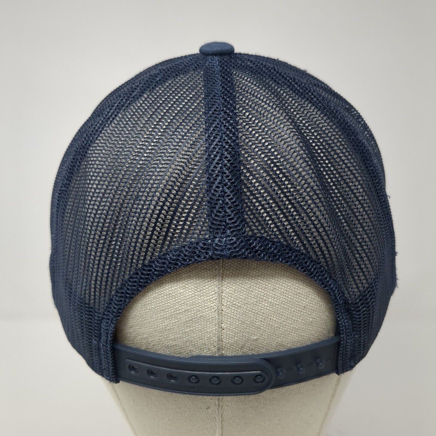 Banana Landscape Snapback Trucker Hat Blue OS Adjustable Mesh Back Yupoong
