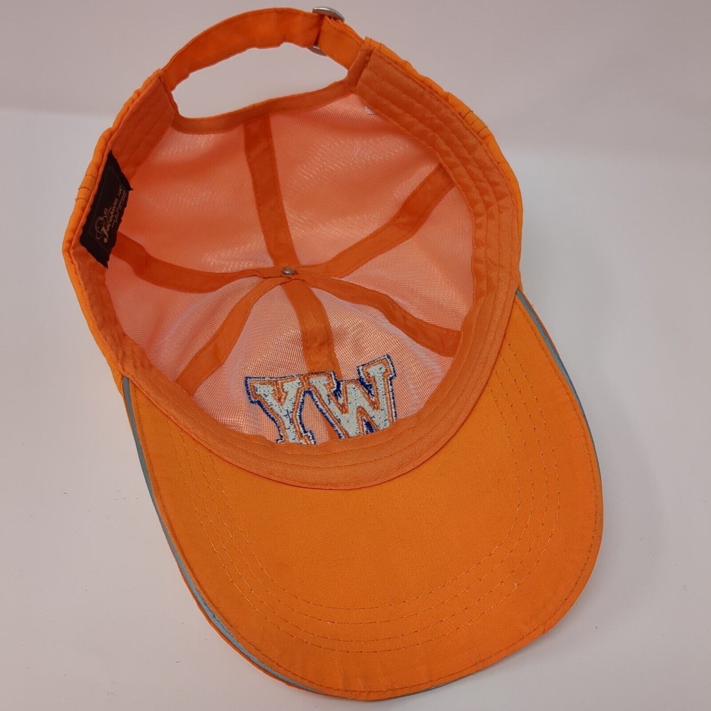 Cody Wyoming Slideback Hat Orange One Size Embroidered Jacobson Hat