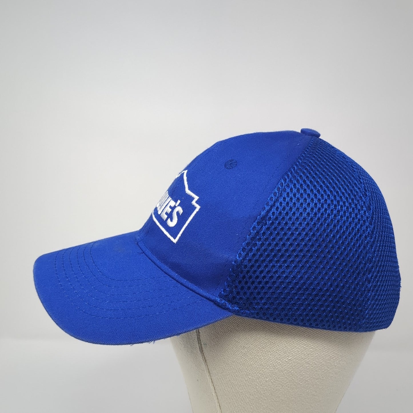 Lowe's Logo Strapback Hat Solid Blue One Size Adjustable Embroidered