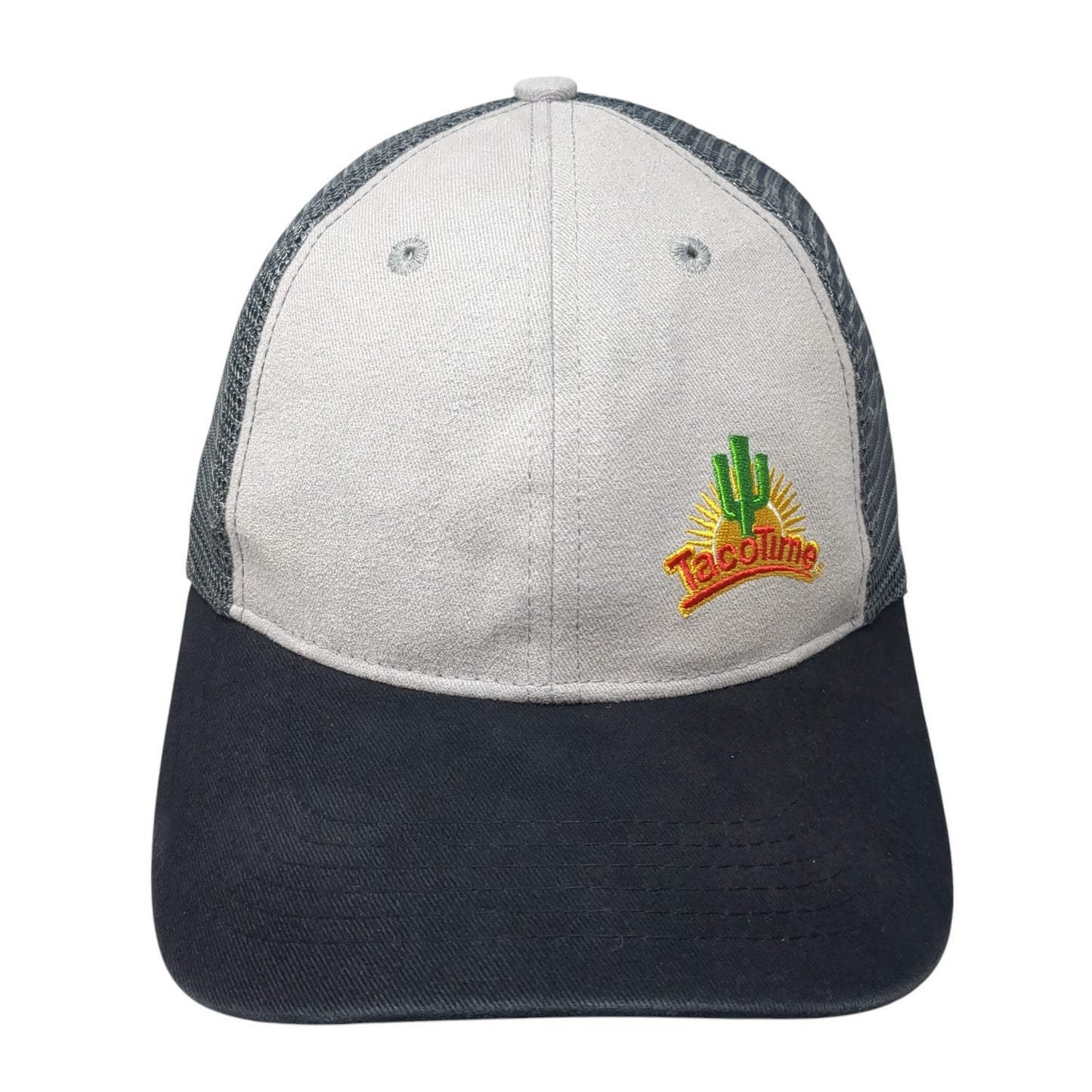 TasoTime Snapback Trucker Hat Gray One Size Adjustable Embroidered Mesh Back