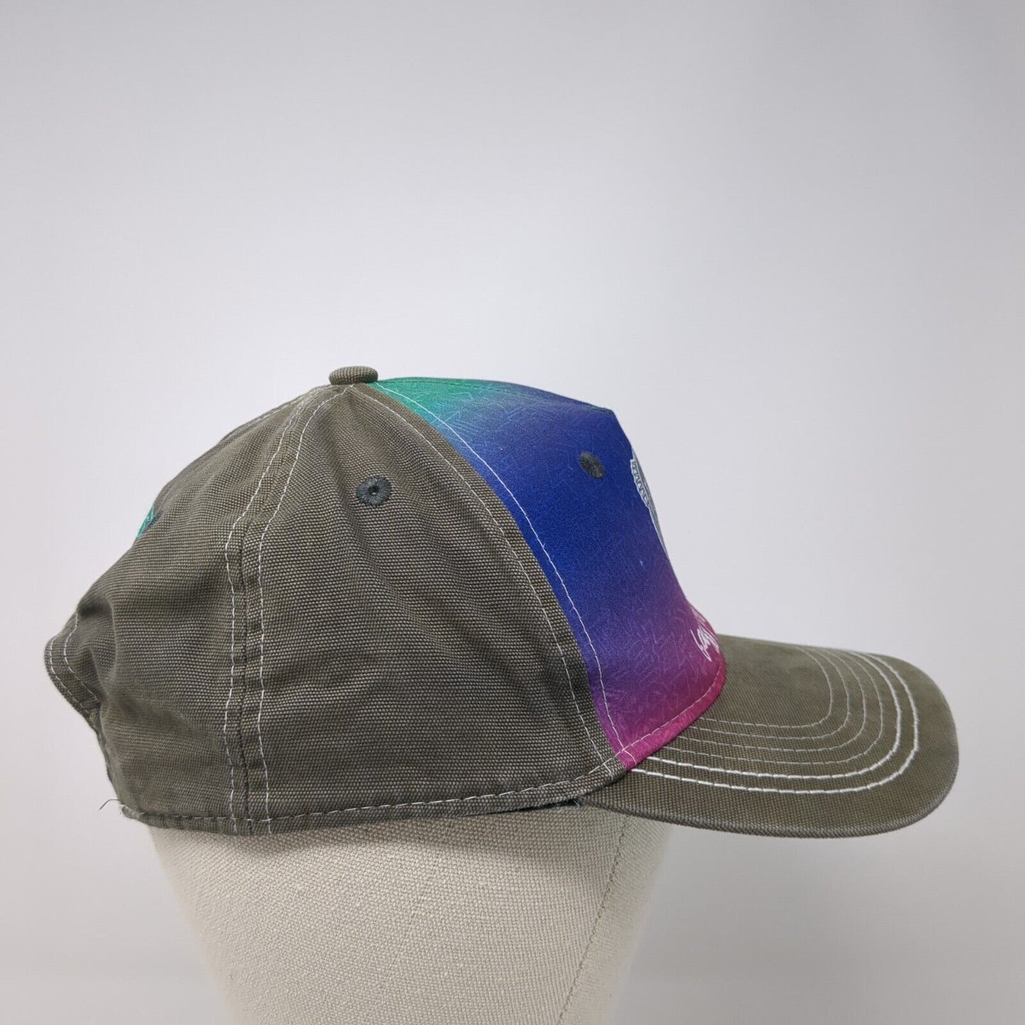 Bass Pro Shops Snapback Hat Multi One Size Gone Fishing Embroidered