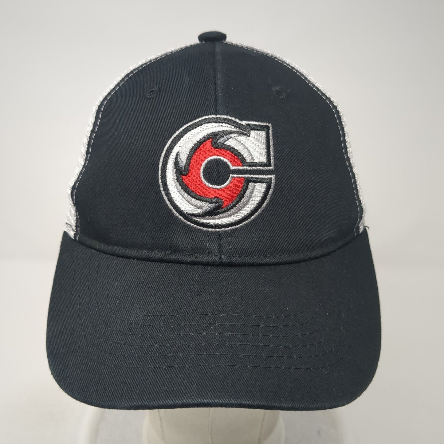 Cincinnati Cyclones Snapback Trucker Hat Black One Size Adjustable Mesh Back