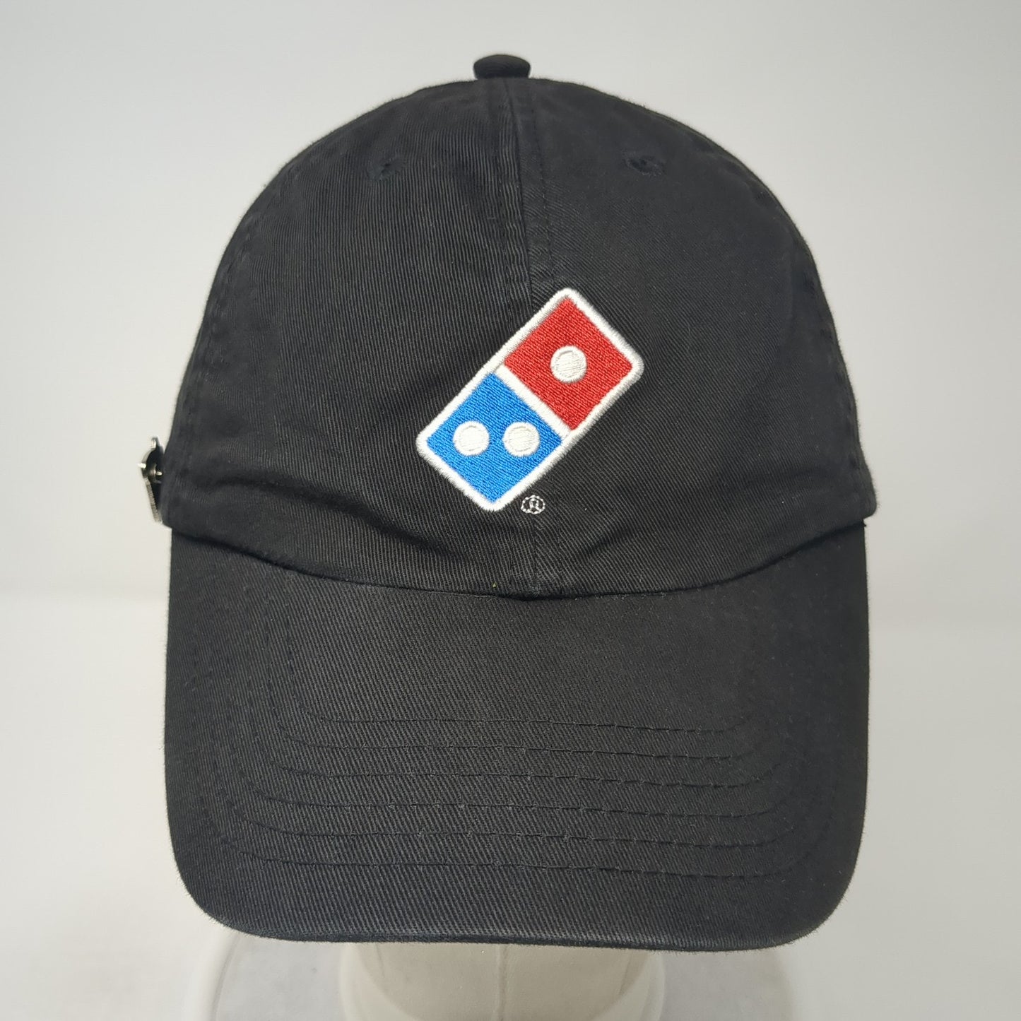 Domino's Gear Strapback Hat Black One Size Embroidered Logo Crew Uniform