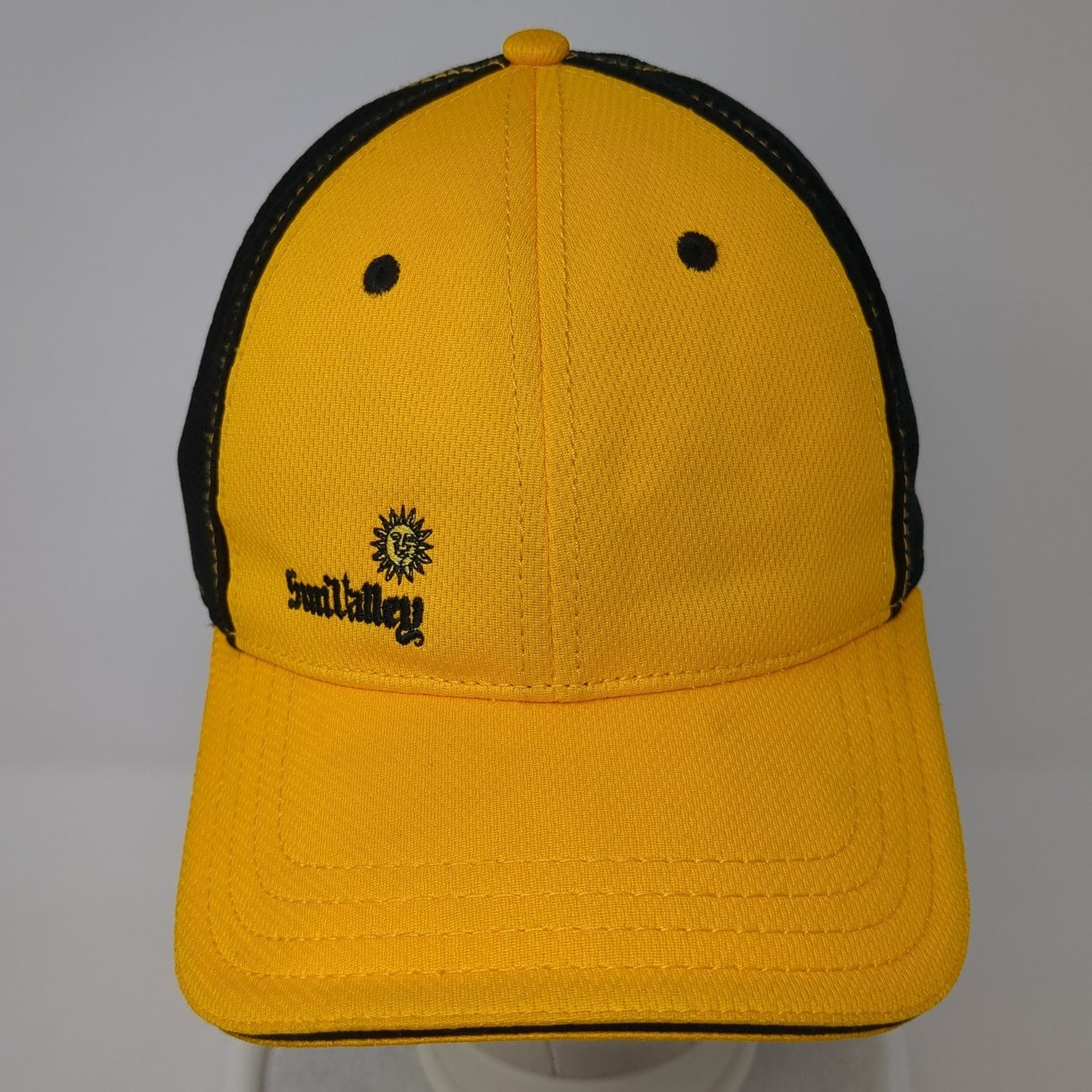 Sun Valley Fitted Baseball Cap Yellow One Size Embroidered American Dry Goods