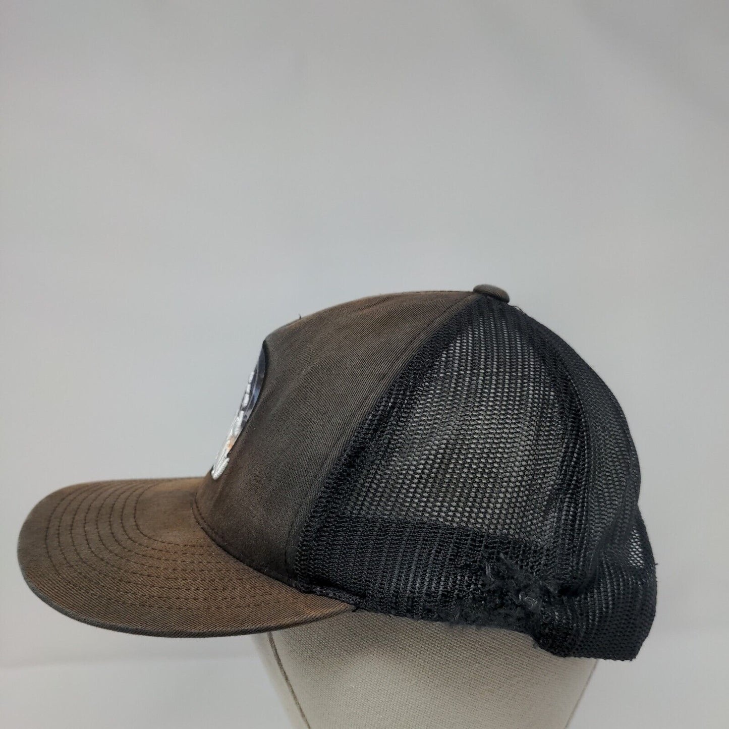 Aloha Snapback Mesh Back Trucker Hat Black One Size Adjustable Honolua