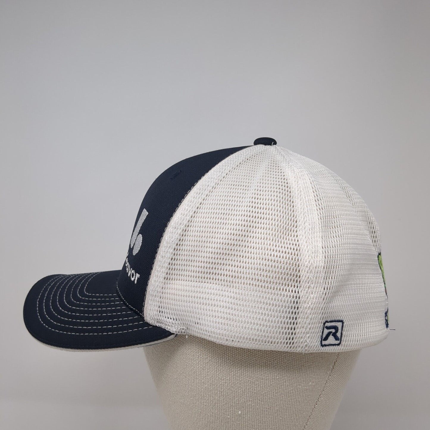 Andeavor 24 Hour Emergency 811 Fitted Trucker Hat Blue L/XL Mesh Richardson
