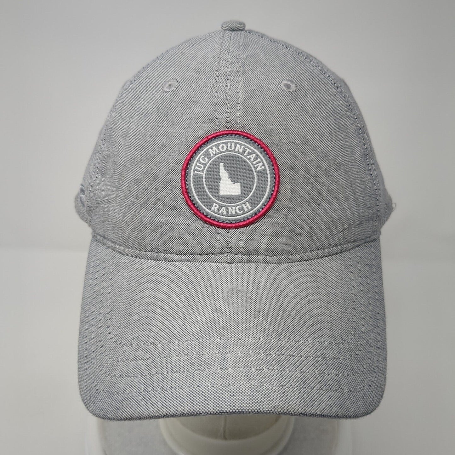 Idaho Jug Mountain Ranch Patch Slideback Hat Gray One Size Pukka 6 Panel
