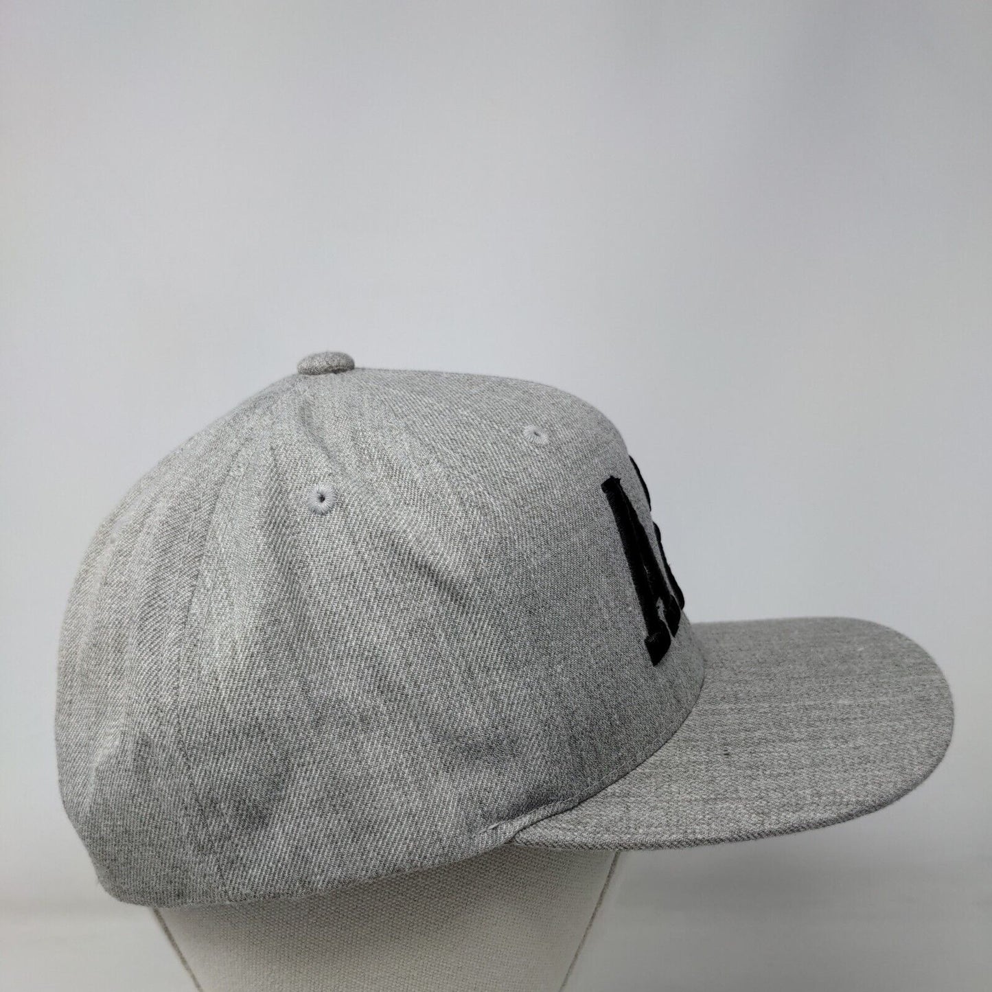 A2P Snapback Hat Gray One Size Embroidered 6 Panel The Classics Yupoong