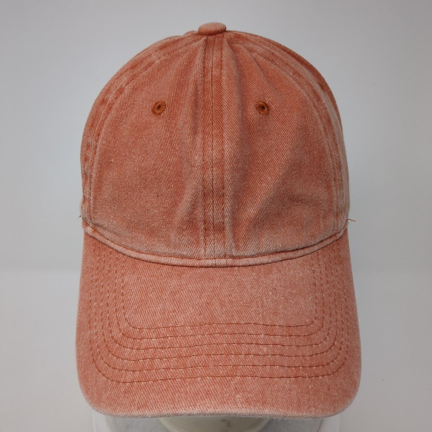 Unbranded Slideback Hat Orange One Size Solid Adjustable 6 Panel Blank