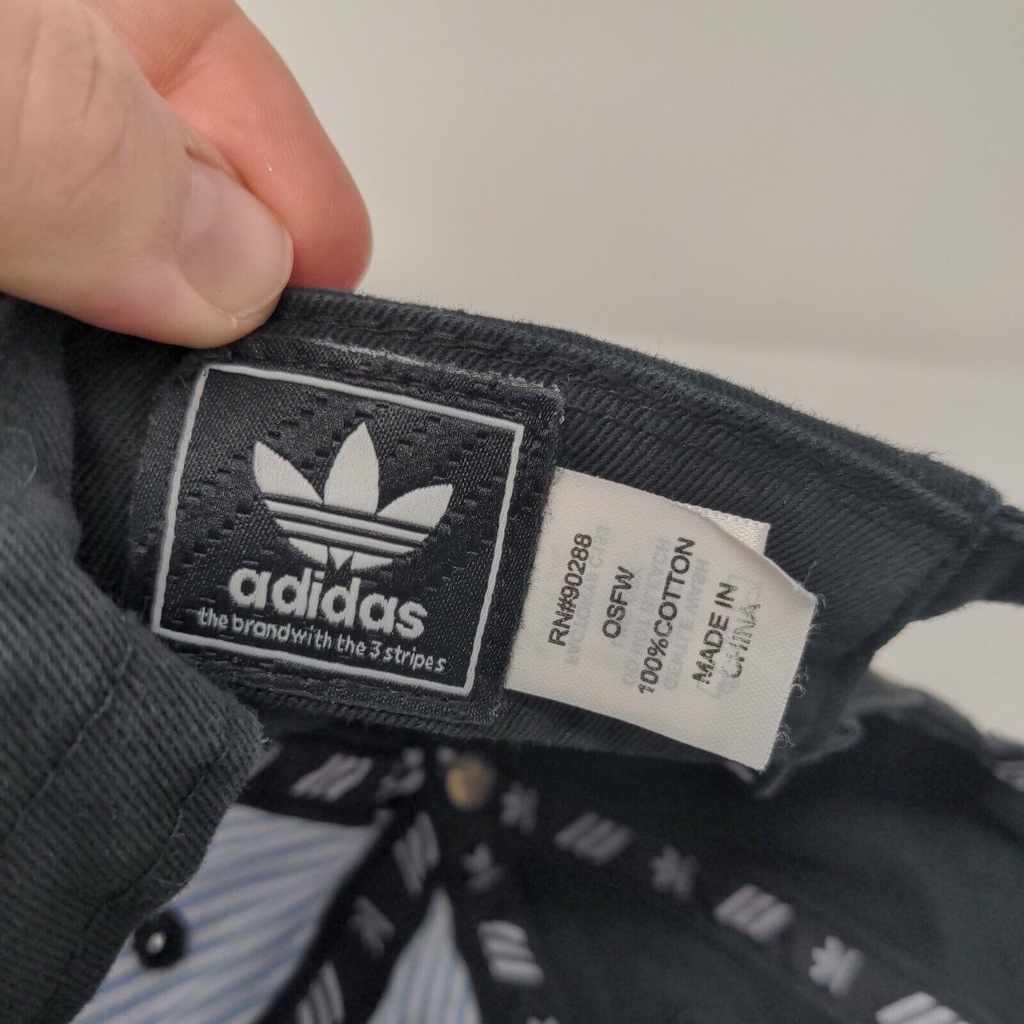 Adidas Women's Slideback Hat Black OSFW Adjustable Embroidered Trefoil Cotton