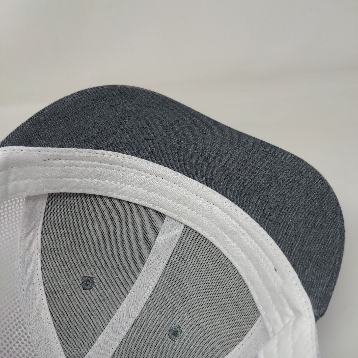 Wilcox Snapback Trucker Hat Gray One Size HCS Adjustable Mesh Back Champro