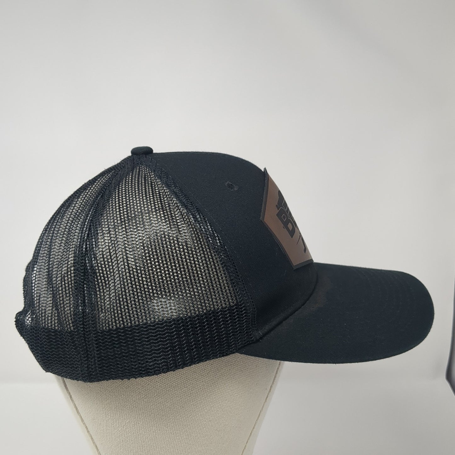Bear Homes Snapback Trucker Hat Black OS Adjustable Mesh Back Port Authority